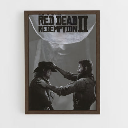 red-dead-redemption-3 cadre Bois foncé
