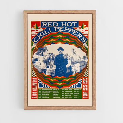 red-hot-chili-pepper-1 cadre Bois clair