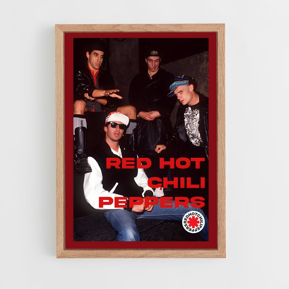 red-hot-chili-pepper-10 cadre Bois clair