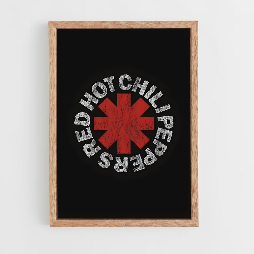 red-hot-chili-pepper-5 cadre Bois clair
