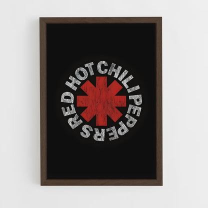 red-hot-chili-pepper-5 cadre Bois foncé