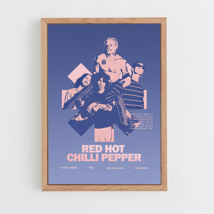 red-hot-chili-pepper-7 cadre Bois clair