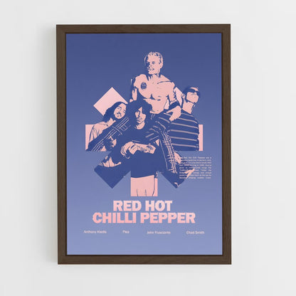 red-hot-chili-pepper-7 cadre Bois foncé