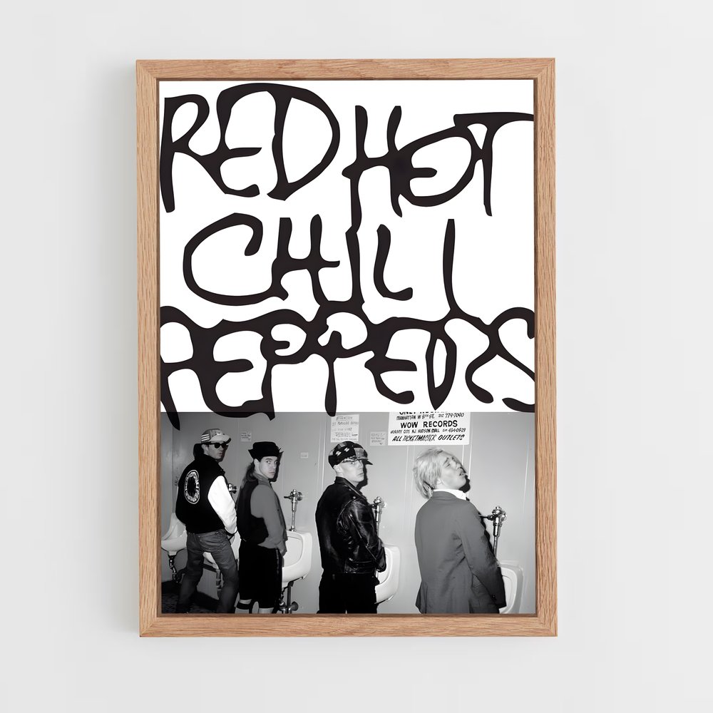 red-hot-chili-pepper-9 cadre Bois clair