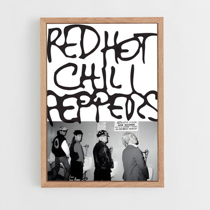 red-hot-chili-pepper-9 cadre Bois clair