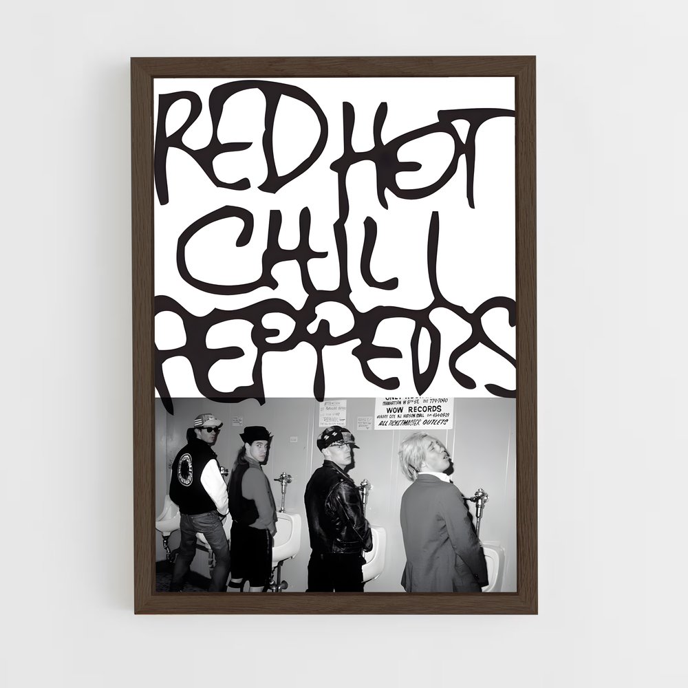 red-hot-chili-pepper-9 cadre Bois foncé