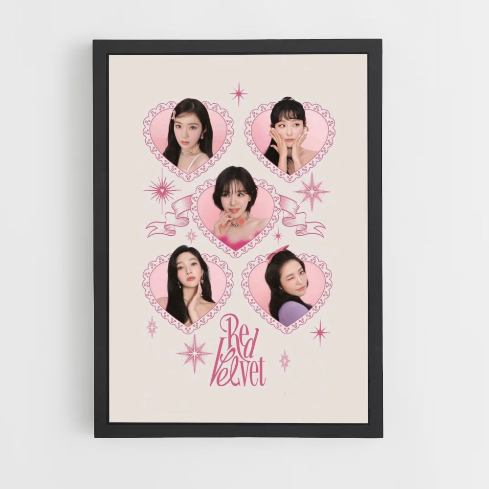 Poster Red Velvet Coeur