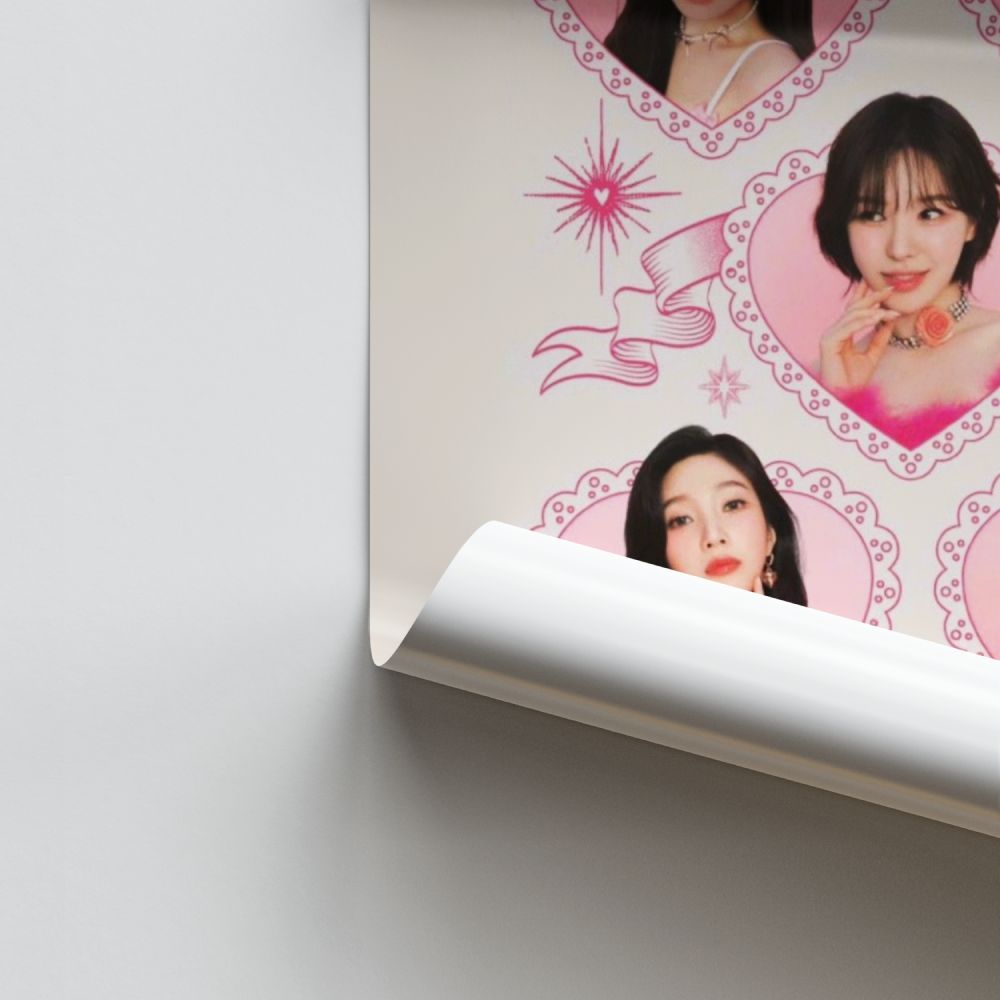 Poster Red Velvet Coeur