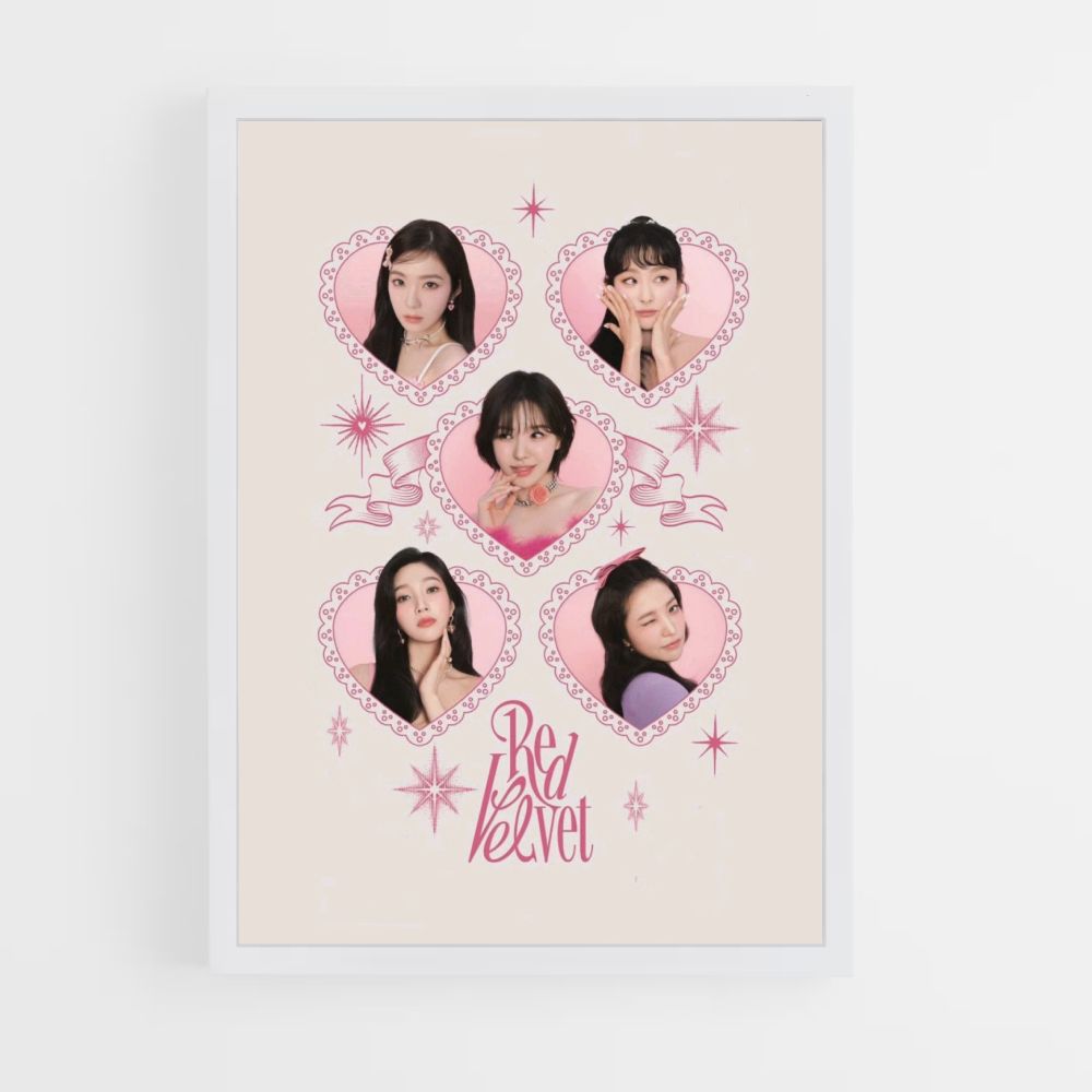 Poster Red Velvet Coeur