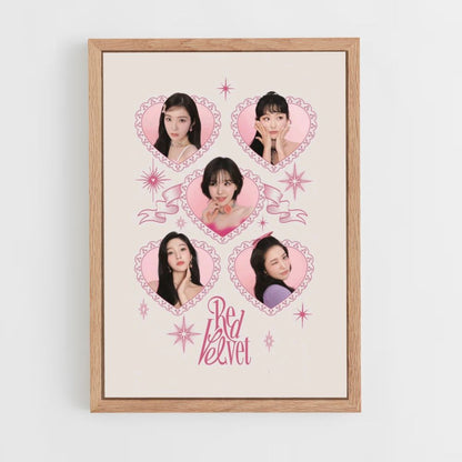 Poster Red Velvet Coeur