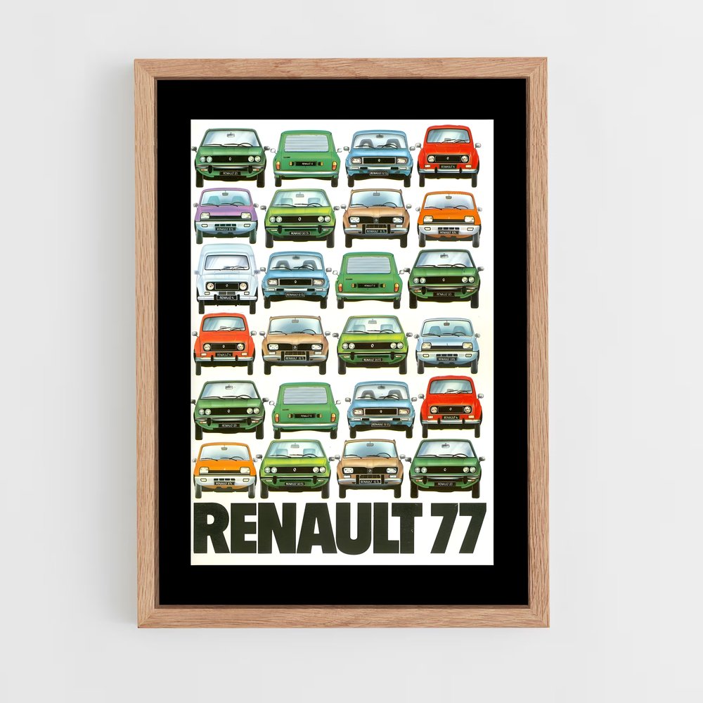 renault-13 cadre Bois clair