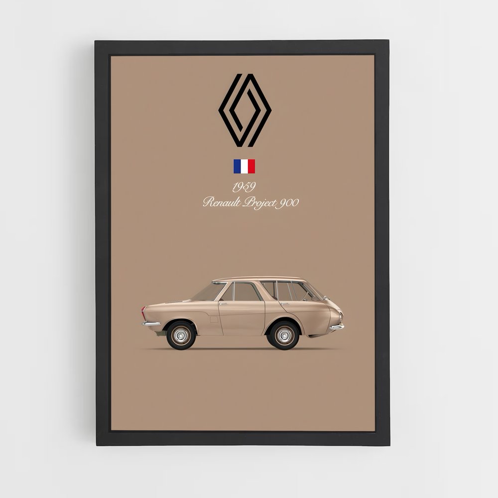 renault-4 cadre Noir
