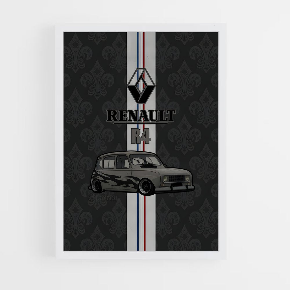 renault-5 cadre Blanc