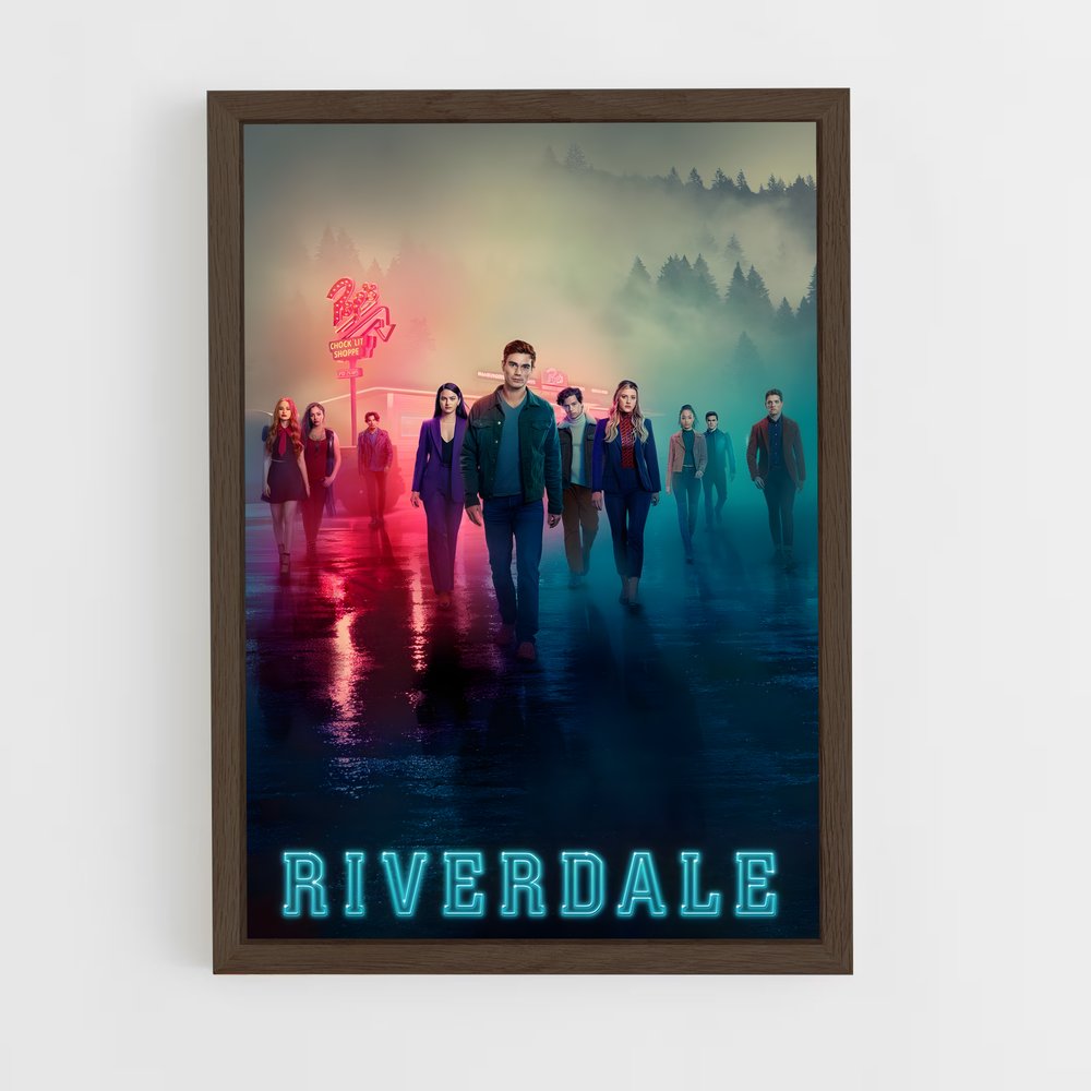 riverdale-14 cadre Bois foncé