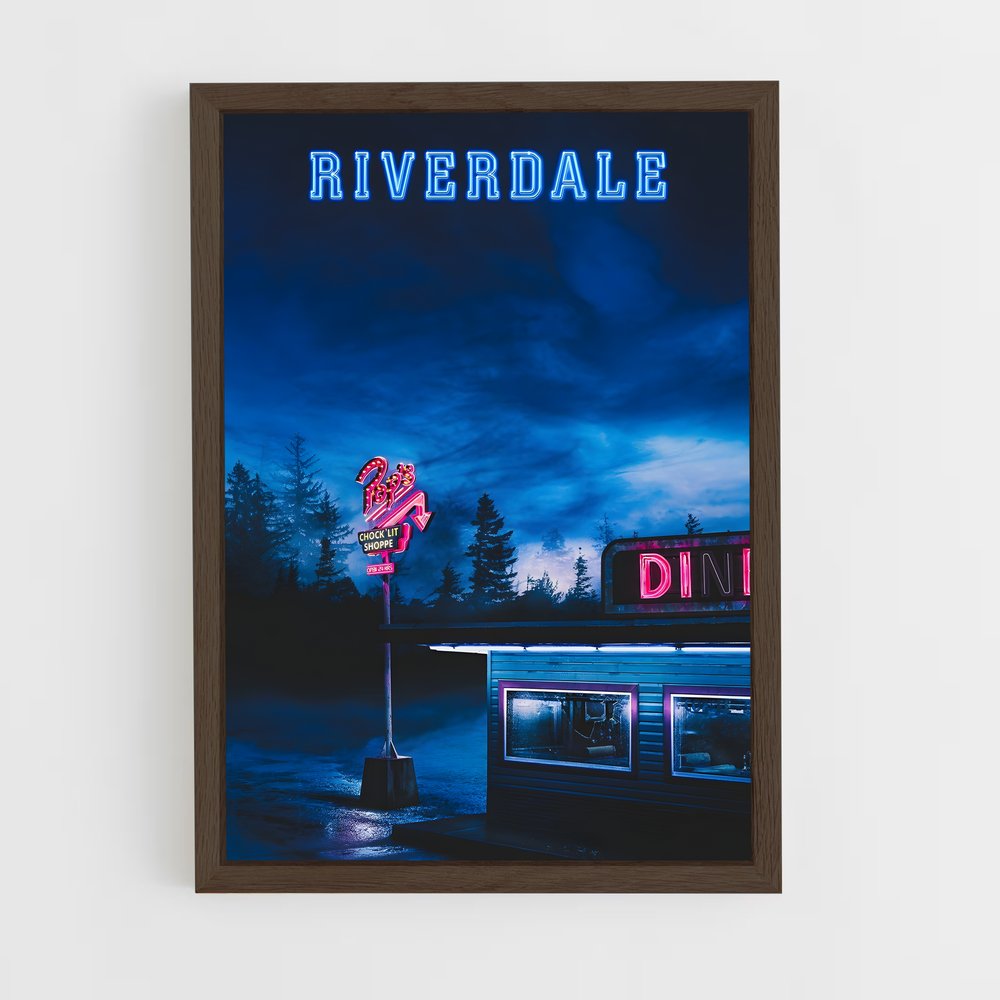 riverdale-7 cadre Bois foncé