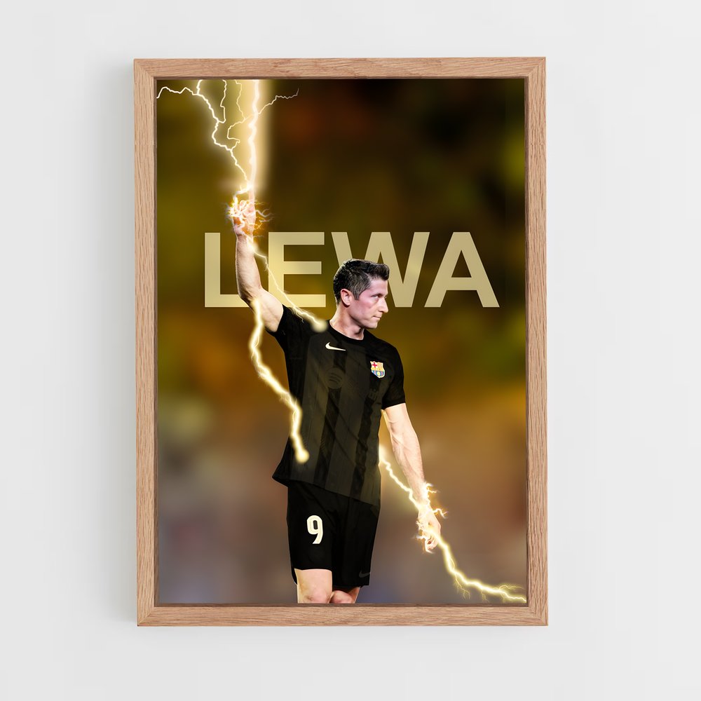 robert-lewandowski-16 cadre Bois clair