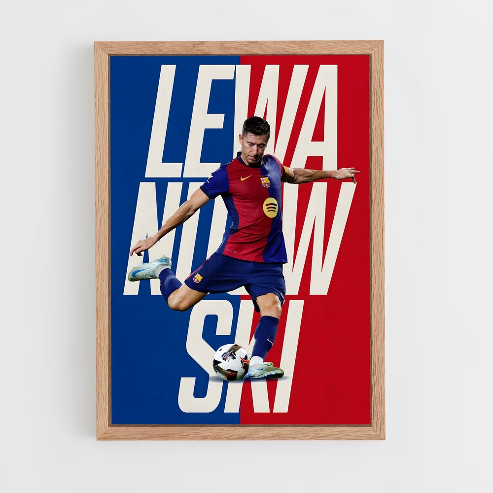robert-lewandowski-8 cadre Bois clair