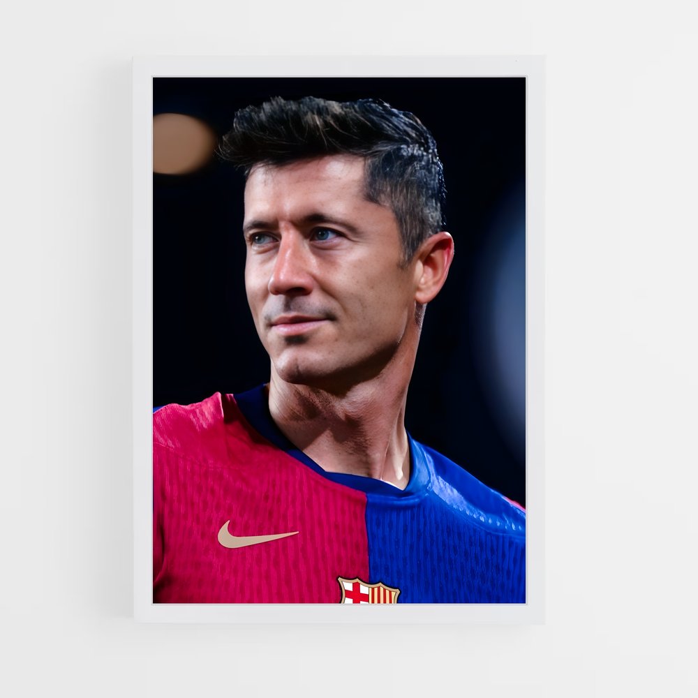 robert-lewandowski-9 cadre Blanc