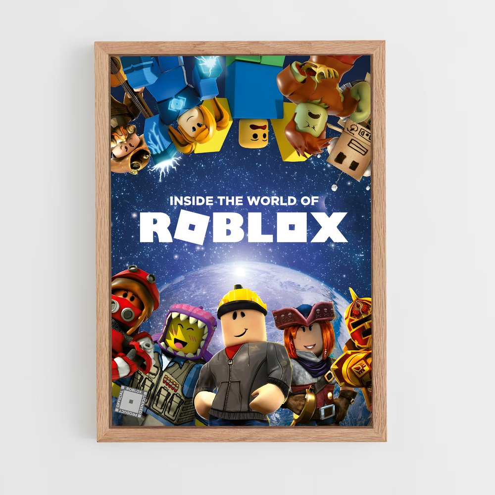 roblox-1 cadre Bois clair