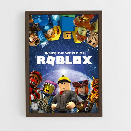 roblox-1 cadre Bois foncé