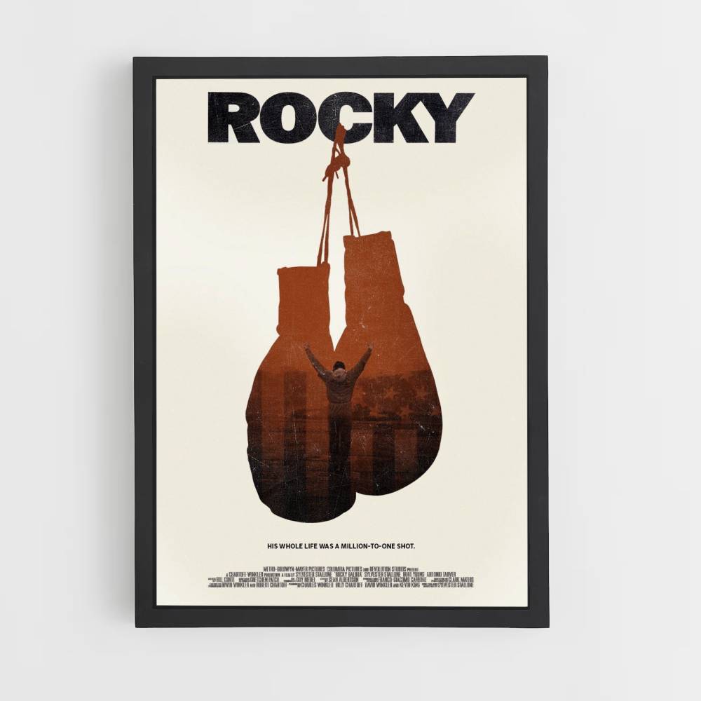 Poster Gants de boxe Rocky