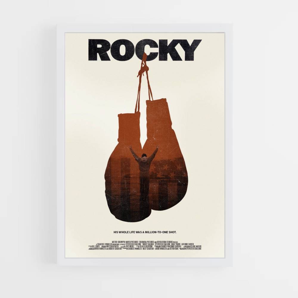 Poster Gants de boxe Rocky