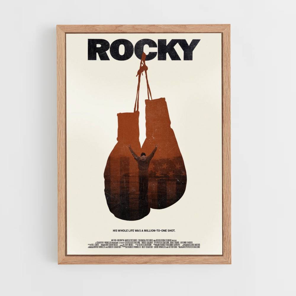 Poster Gants de boxe Rocky