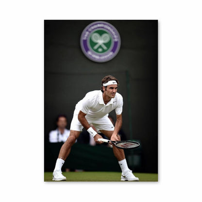 Poster Rodger Federer Blanc