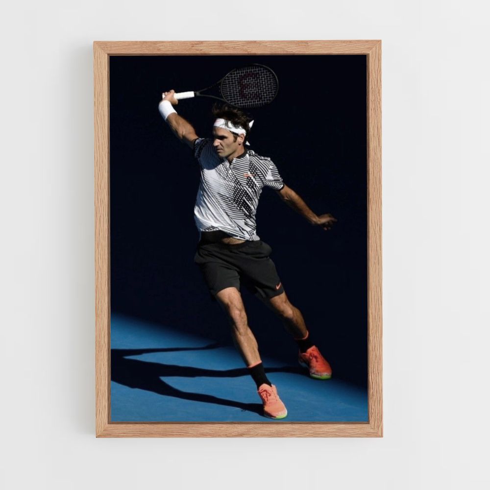 Poster Raquette Federer