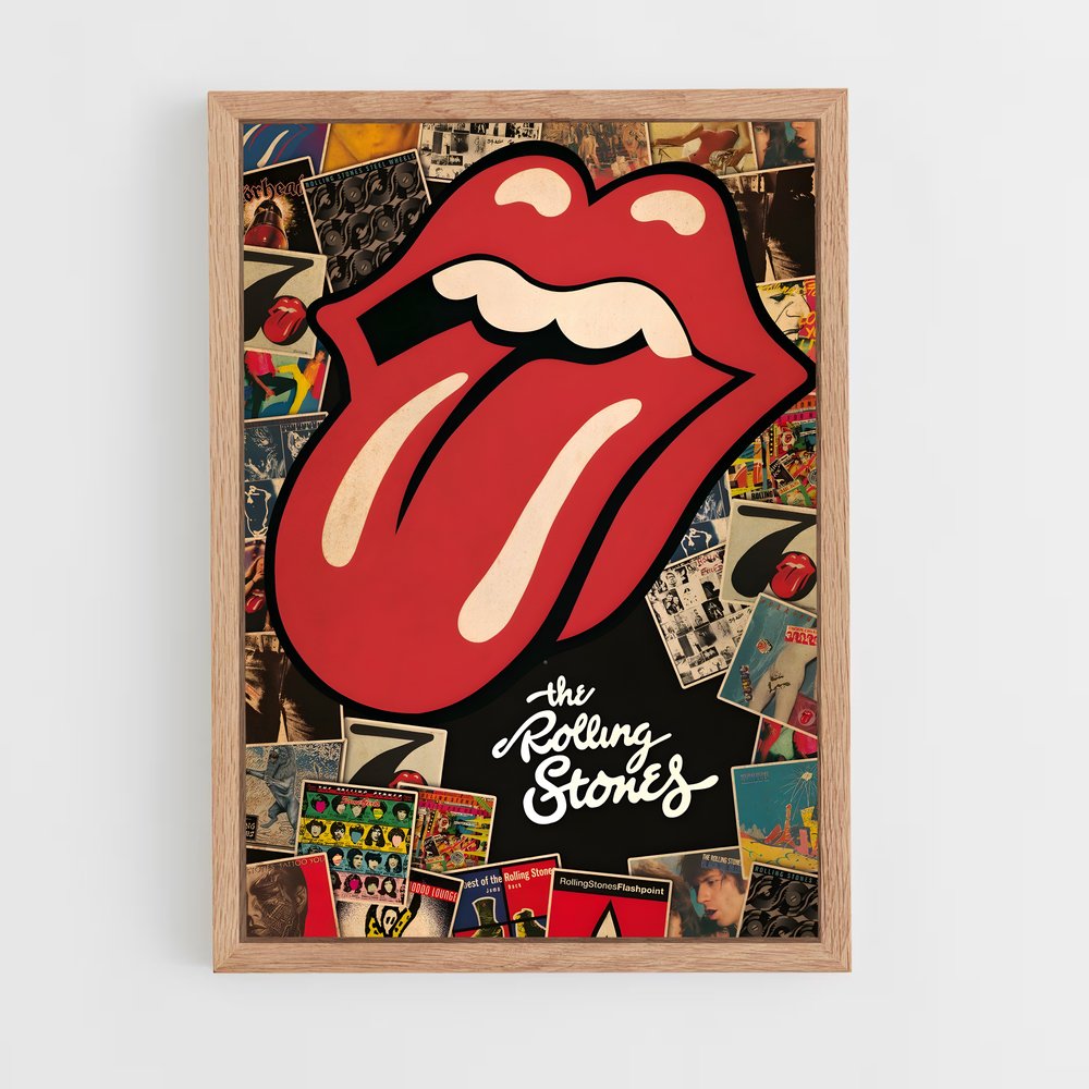 rolling-stones-1 cadre Bois clair
