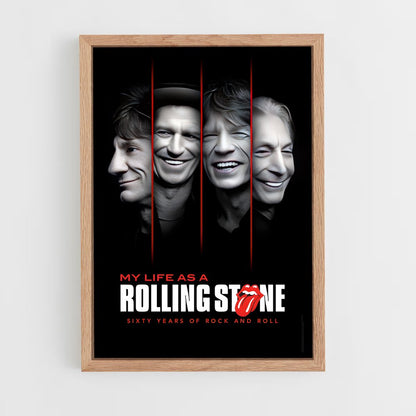 rolling-stones-7 cadre Bois clair