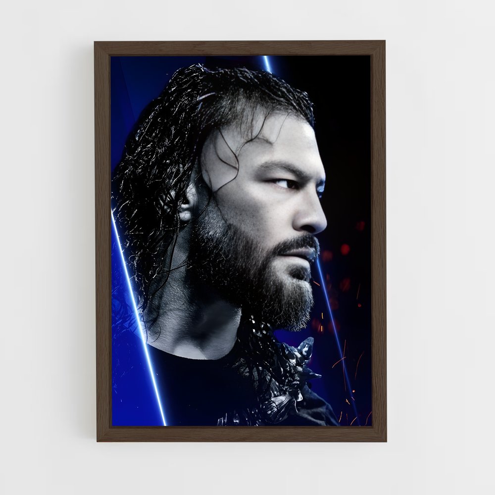 roman-reigns-16 cadre Bois foncé