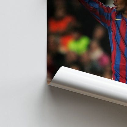 Poster Ronaldinho Barcelone