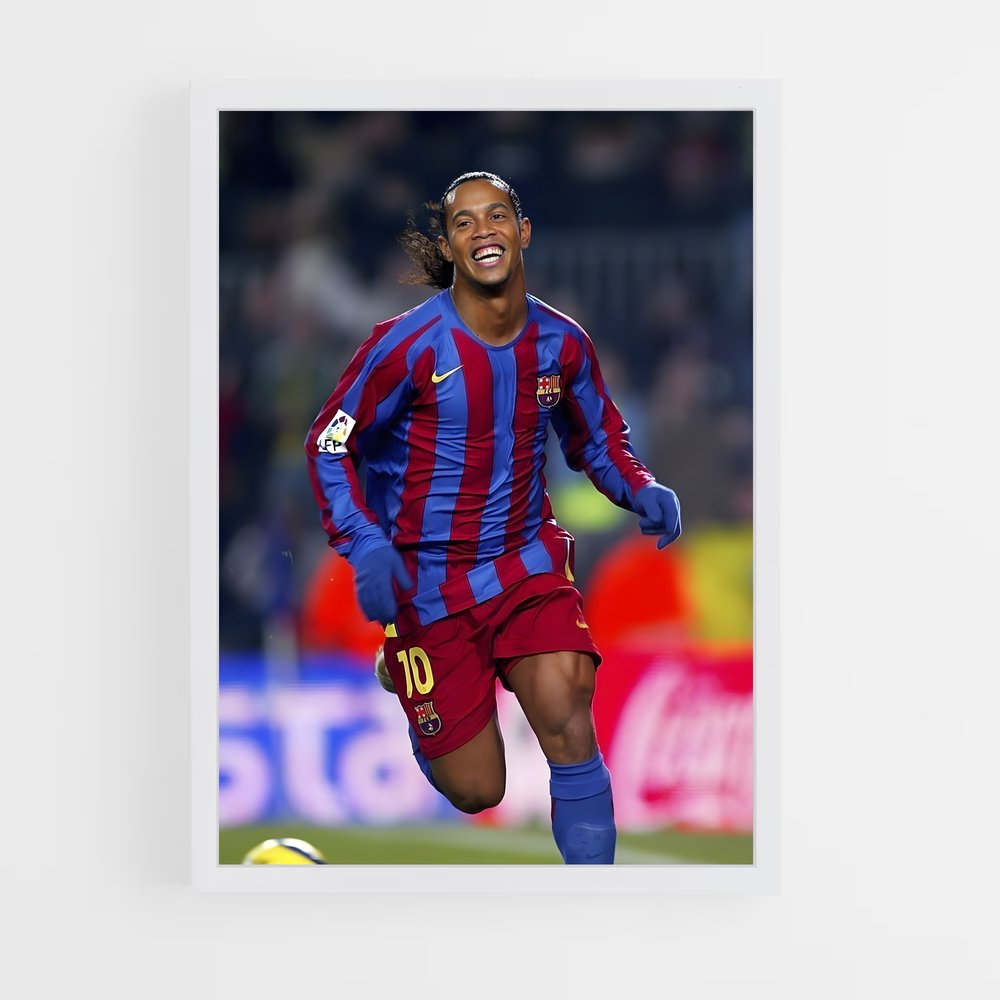 ronaldinho-4 cadre Blanc