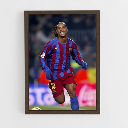 ronaldinho-4 cadre Bois foncé