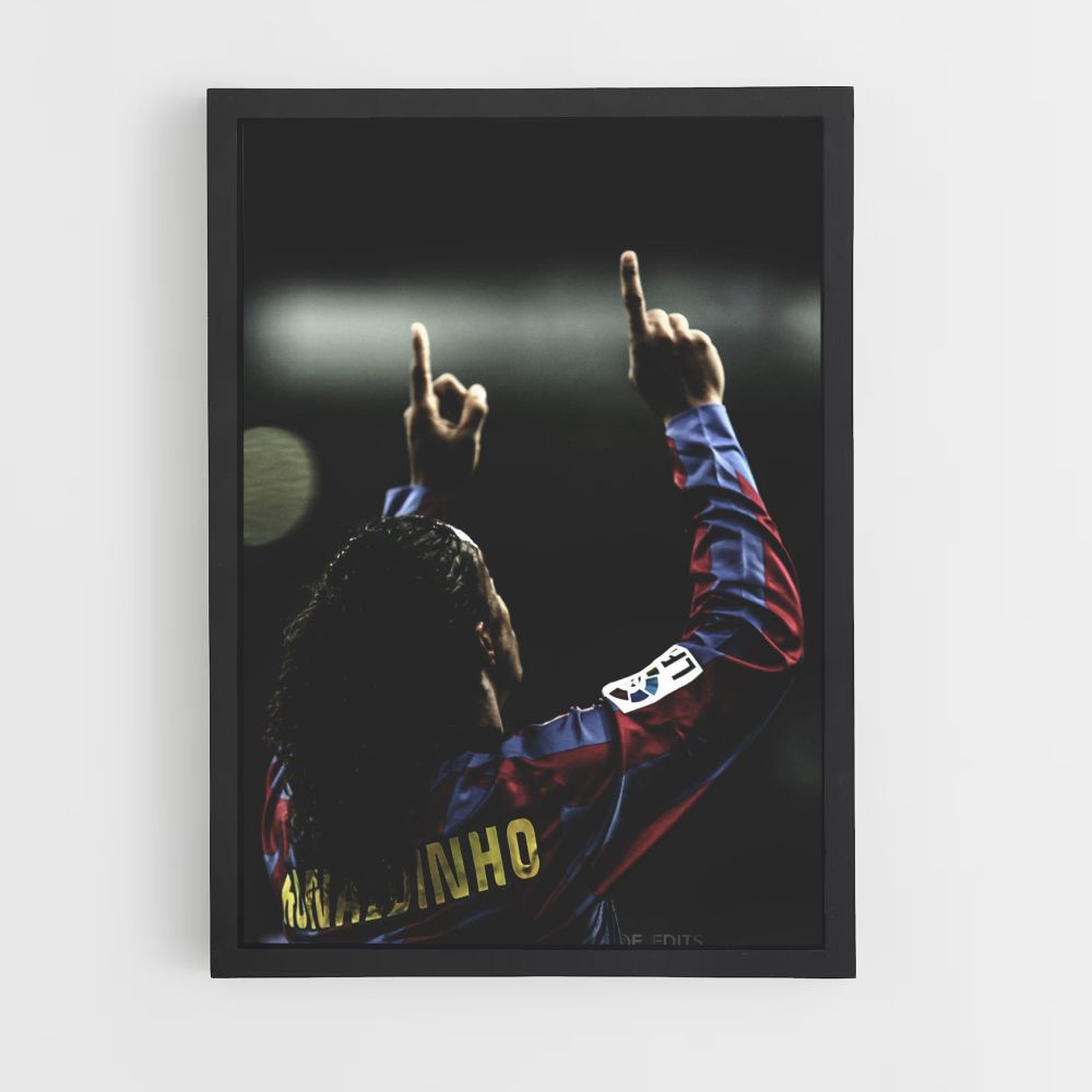 Poster Doigts Ronaldinho