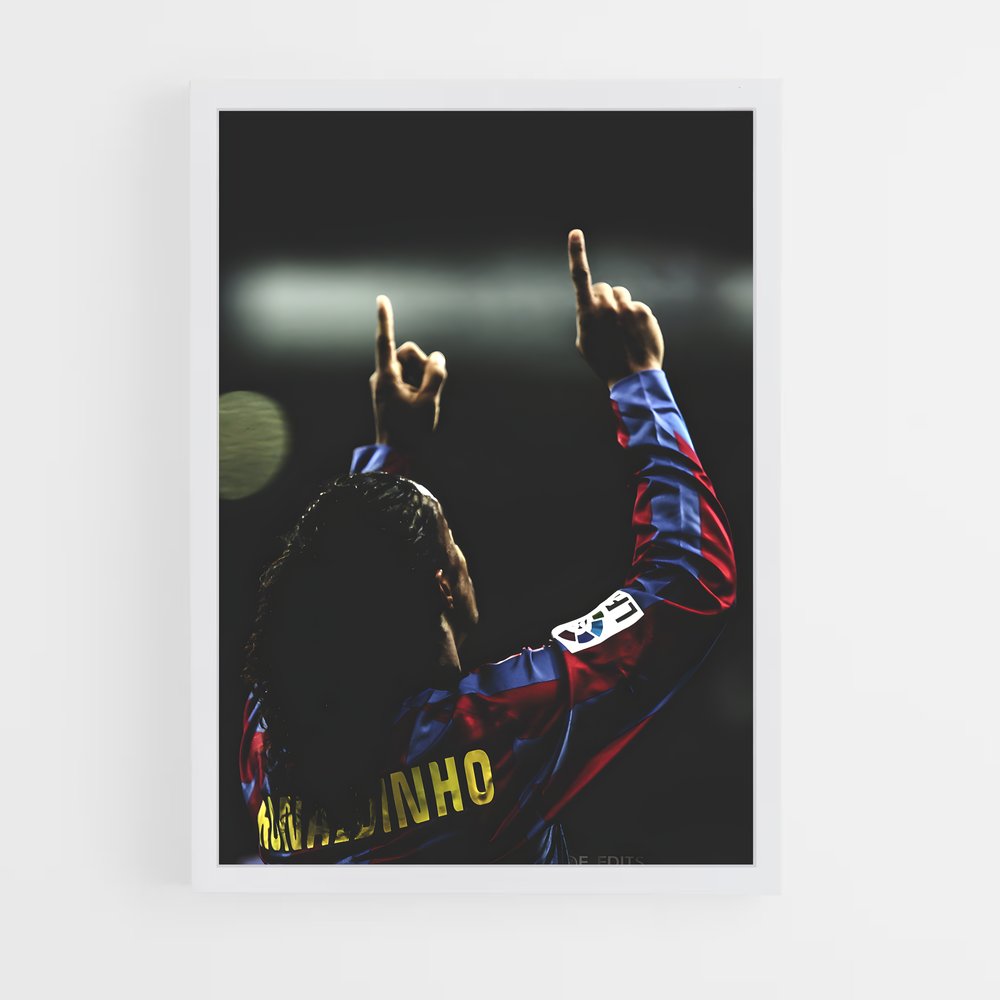 ronaldinho-5 cadre Blanc