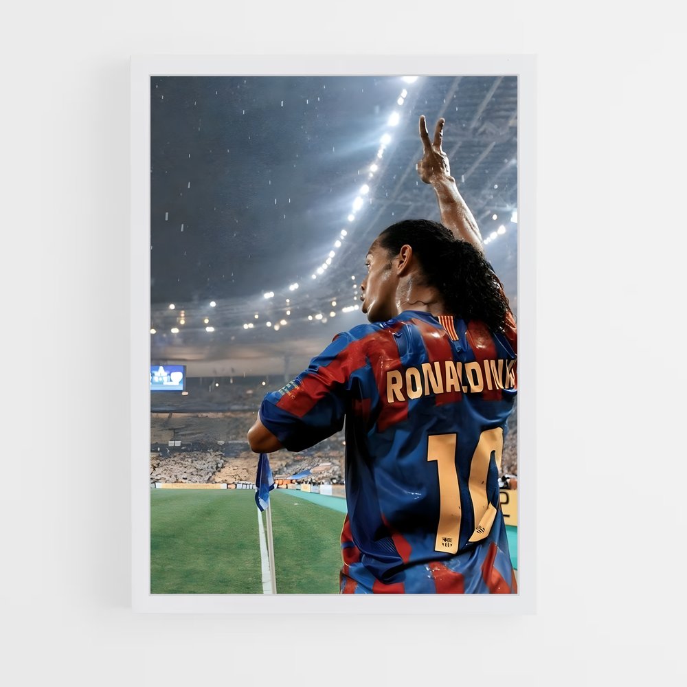 ronaldinho-8 cadre Blanc