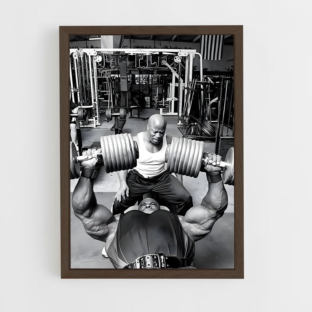 ronnie-coleman-1 cadre Bois foncé