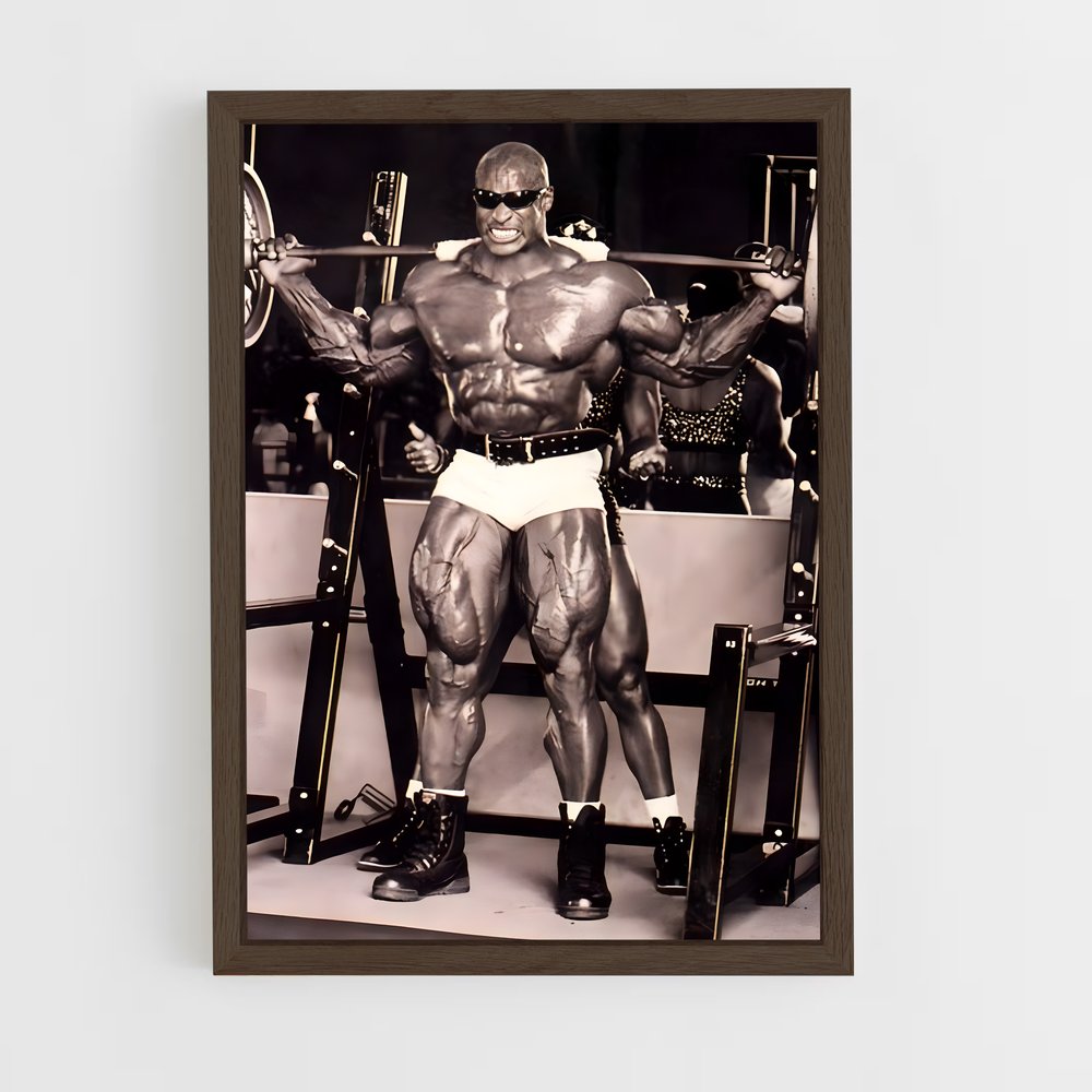 ronnie-coleman-3 cadre Bois foncé