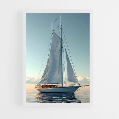 sailboat-1 cadre Blanc