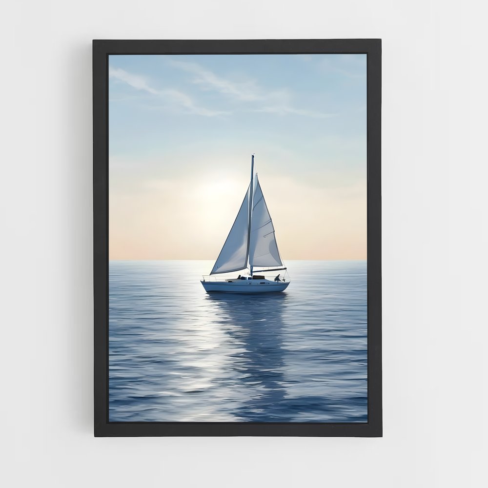 sailboat-10 cadre Noir