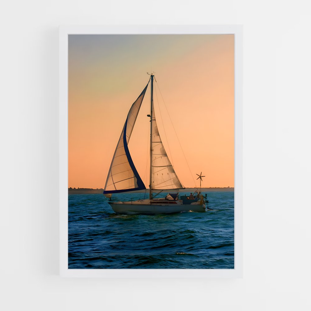 sailboat-4 cadre Blanc