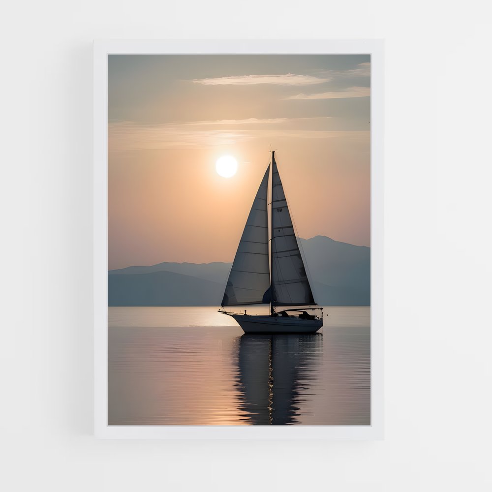sailboat-5 cadre Blanc