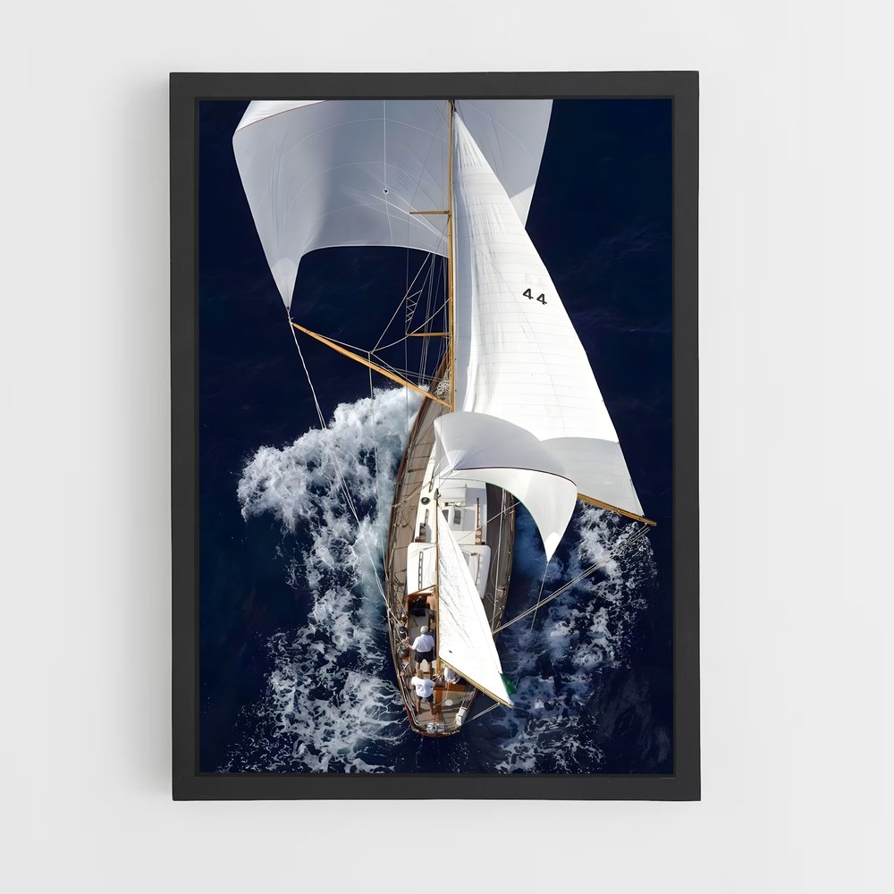 sailboat-6 cadre Noir