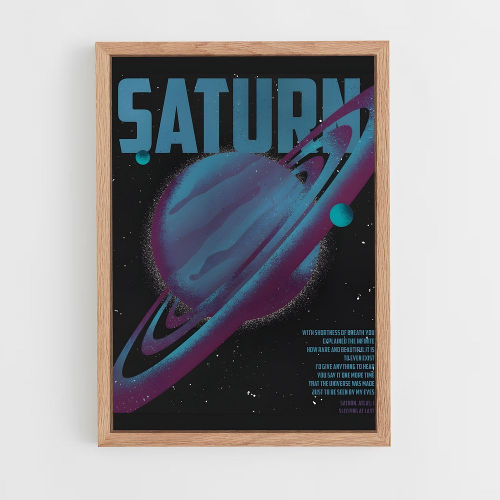 saturn-10 cadre Bois clair