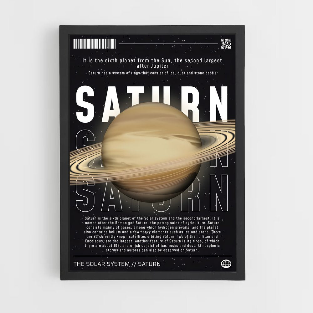 saturn-11 cadre Noir