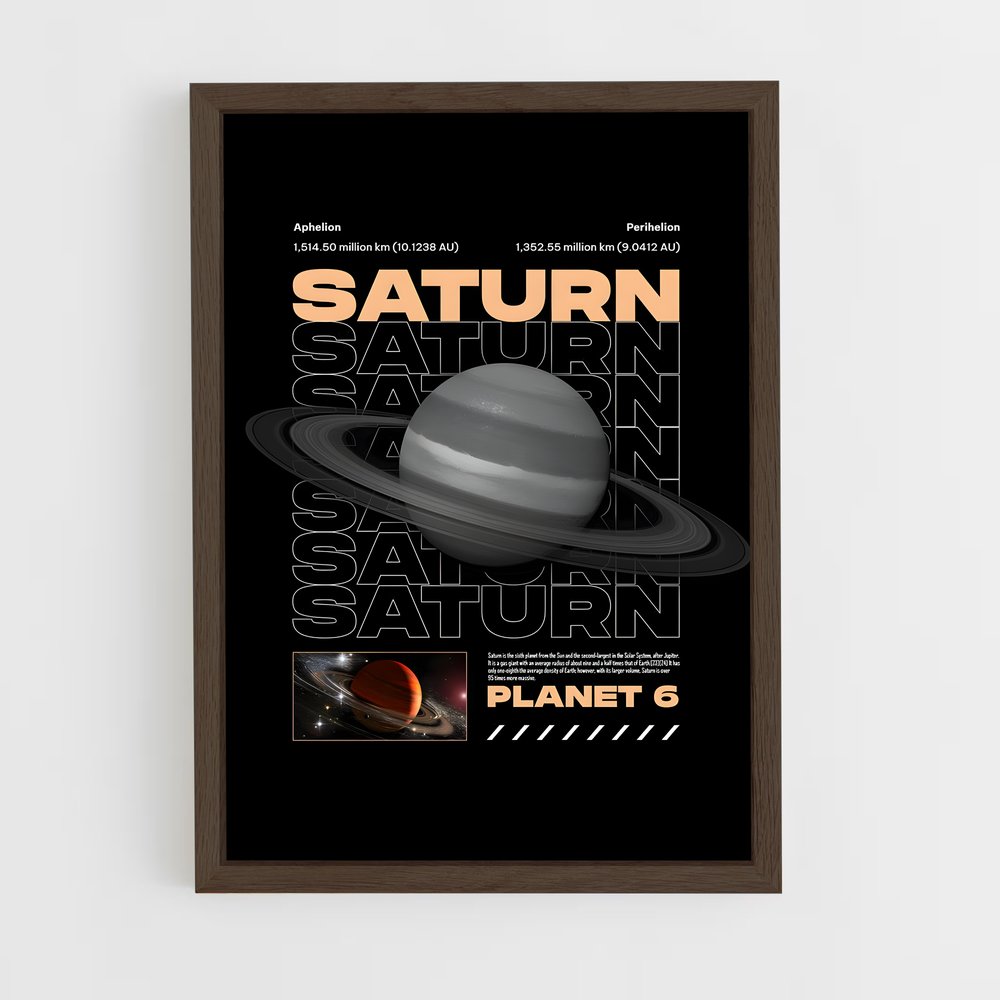 saturn-17 cadre Bois foncé
