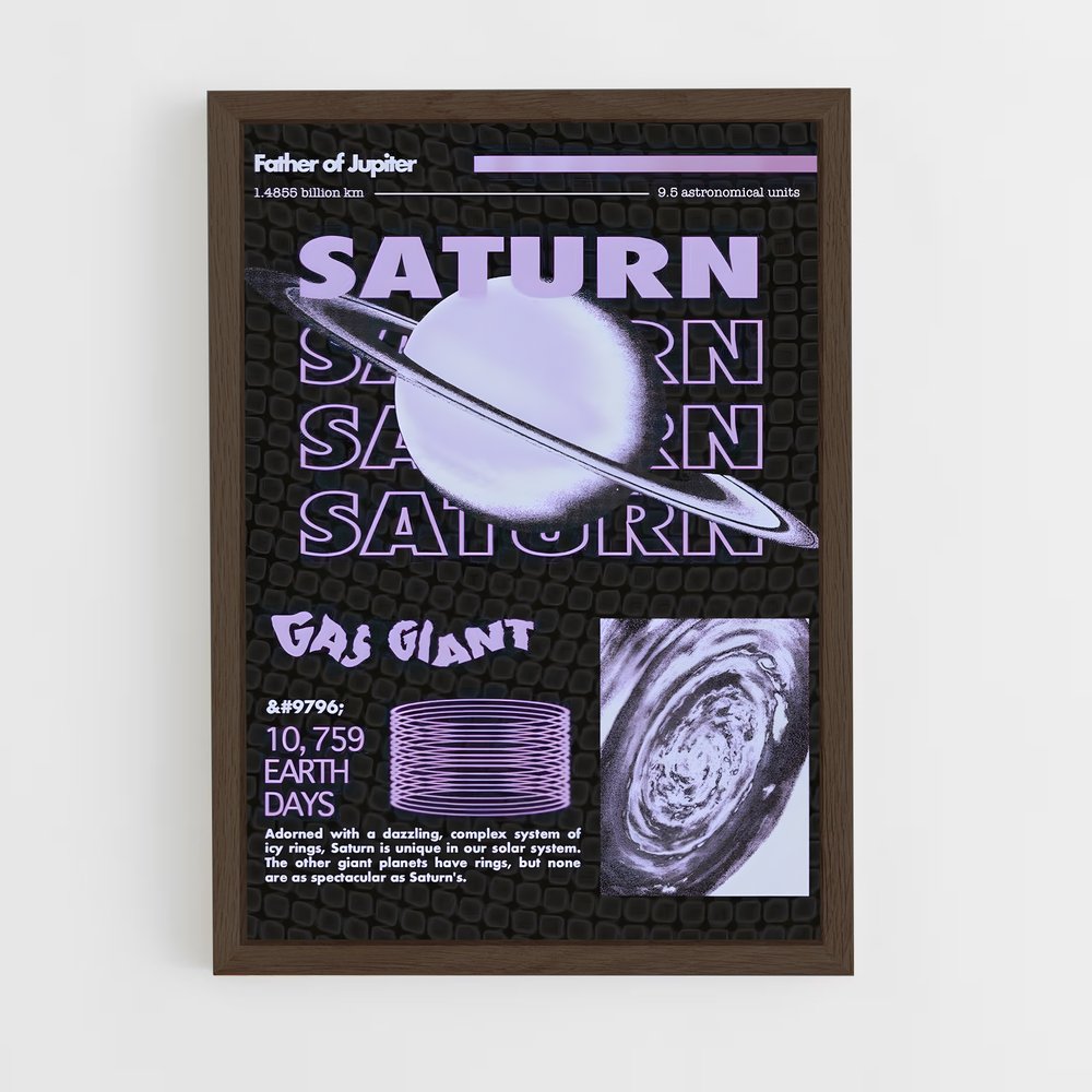 saturn-19 cadre Bois foncé