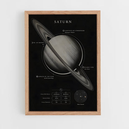 saturn-2 cadre Bois clair